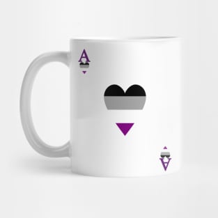 Aromantic/Asexual {Ace} of Hearts Mug